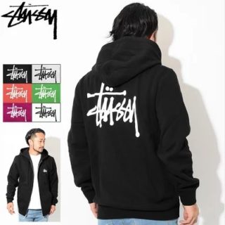 STUSSY - 美品 ステューシー プルオーバーパーカー デカロゴ メンズM