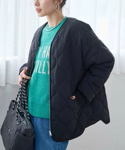 coen ノーカラーブルゾンの口コミ評判！軽くて上品！着回し自在の撥水アウターを徹底レビュー | 楽天通販の人気商品！口コミ＆評価 [コーエン] リバーシブル ノーカラーコーデュロイブルゾン 76606000013